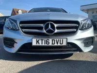 Used Mercedes E220 AMG line 191 HP (140 kW) 2016 Silver Sedan