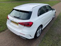 Used Mercedes A250 AMG line 224 HP (164 kW) 2018 White Hatchback