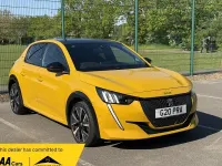 Used Peugeot 208 GT-line 129 HP (94 kW) 2020 Yellow Hatchback