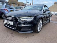 Used Audi A3 Cabriolet S-Line 150 HP (110 kW) 2018 Black Cabriolet