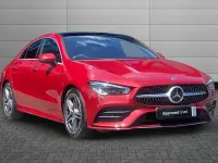 Used Mercedes CLA250 AMG line 221 HP (162 kW) 2020 Red Coupe