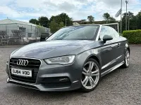 Used Audi A3 Cabriolet S-Line 150 HP (110 kW) 2014 Grey Cabriolet
