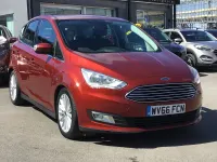Used Ford C-MAX Titanium 125 HP (91 kW) 2016 Red MPV