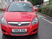 Used Vauxhall Zafira 2012 Red MPV