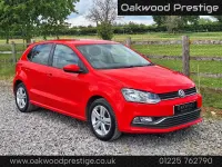 Used VW Polo Edition 90 HP (66 kW) 2017 Red Hatchback