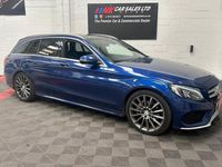 Used Mercedes C220 AMG Line Premium Plus 170 HP (125 kW) 2017 Blue Estate