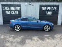 Used Audi A5 S-Line 170 HP (125 kW) 2010 Blue Coupe