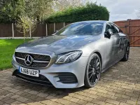 Used Mercedes E220 AMG line 194 HP (142 kW) 2018 Grey Coupe