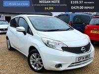 Used Nissan Note Acenta 80 HP (58 kW) 2014 White Hatchback