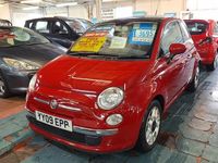 Used Fiat 500 Lounge 69 HP (50 kW) 2009 Red Hatchback