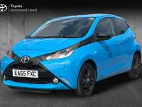 Used Toyota Aygo X-cite 68 HP (50 kW) 2015 Cyan splash Hatchback