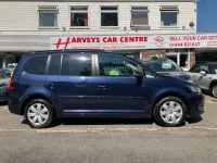 Used VW Touran SEL 150 HP (110 kW) 2016 Blue MPV