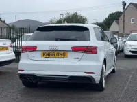Used Audi A3 S-Line 184 HP (135 kW) 2016 White Hatchback