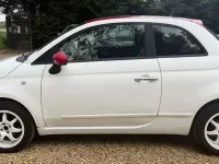 Used Fiat 500 Pop 69 HP (50 kW) 2009 White Cabriolet