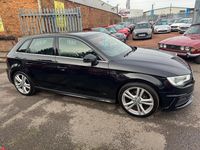 Used Audi A3 Sportback S-Line 2014 Black Hatchback