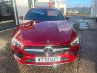 Used Mercedes CLA200 AMG line 160 HP (117 kW) 2020 Red Coupe