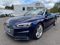 Used Audi A5 Cabriolet S-Line 190 HP (139 kW) 2019 Blue Cabriolet