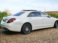 Used Mercedes S350 AMG line 2018 White Sedan