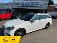 Used Mercedes E220 AMG Line Premium Plus 2014 White Estate