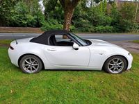 Used Mazda MX5 131 HP (96 kW) 2015 White Cabriolet