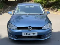 Used VW Golf VII SE 105 HP (77 kW) 2014 Blue Hatchback