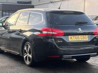 Used Peugeot 308 SW GT 180 HP (132 kW) 2017 Black Estate