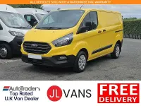 Used Ford Transit Custom 105 HP (77 kW) 2022 Yellow Van