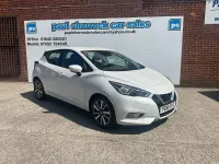 Used Nissan Micra Acenta 71 HP (52 kW) 2018 White Hatchback