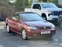Used Vauxhall Astra Cabriolet 2001 Red Cabriolet