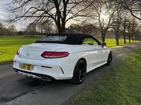 Used Mercedes C200 AMG line 2018 White Cabriolet