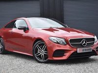 Begagnad Mercedes E220 AMG line 2017 Röd Sportkupé