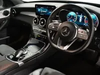 Used Mercedes C300 AMG line 258 HP (189 kW) 2019 Blue Sedan