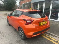 Begagnad Nissan Micra N-Connecta 90 HK (66 kW) 2018 Orange Halvkombi