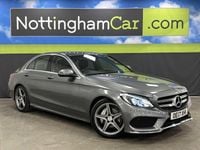 Used Mercedes C220 AMG line 170 HP (125 kW) 2017 Grey Sedan