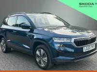 Used Skoda Karoq SE Drive 110 HP (80 kW) 2023 Lava blue metallic SUV