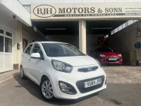 Used Kia Picanto 84 HP (61 kW) 2014 White Hatchback