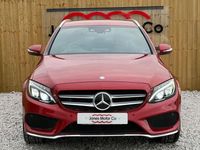 Used Mercedes C200 AMG line 184 HP (135 kW) 2015 Red Estate