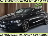 Used Mercedes CLA200 AMG line 163 HP (119 kW) 2021 Black Coupe