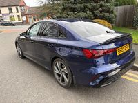 Used Audi A3 Black Edition 150 HP (110 kW) 2025 Blue Sedan