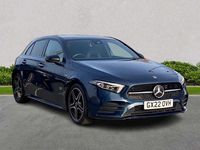 Used Mercedes A180 AMG Line Premium Plus 136 HP (100 kW) 2022 Blue Hatchback