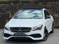 Used Mercedes CLA220 AMG line 177 HP (130 kW) 2018 White Coupe