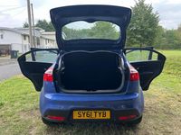 Used Kia Rio 75 HP (55 kW) 2011 Blue Hatchback