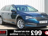 Used Skoda Superb SE Technology 150 HP (110 kW) 2022 Blue Estate