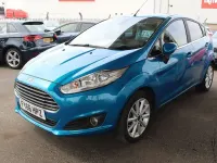 Used Ford Fiesta Titanium 125 HP (91 kW) 2016 Blue Hatchback