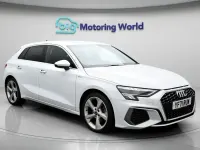 Begagnad Audi A3 Sportback S-Line 2022 Vit Halvkombi