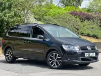 Used VW Sharan SE 140 HP (102 kW) 2011 Black MPV