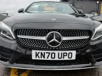 Used Mercedes C300 AMG line 245 HP (180 kW) 2020 Black Cabriolet
