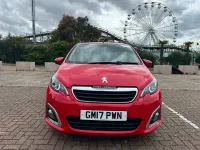 Used Peugeot 108 Allure 82 HP (60 kW) 2017 Red Hatchback