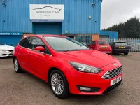 Used Ford Focus Zetec 125 HP (91 kW) 2018 Red Hatchback