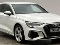 Used Audi A3 S-Line 150 HP (110 kW) 2023 White Sedan
